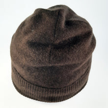 Load image into Gallery viewer, 100% Cashmere Brown Beanie Hat