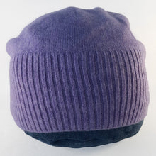 Load image into Gallery viewer, 100% Lilac Purple Cashmere Beanie Hat
