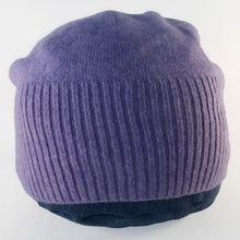 Load image into Gallery viewer, 100% Lilac Purple Cashmere Beanie Hat