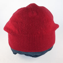 Load image into Gallery viewer, 100% Strawberry Red Lambswool Beanie