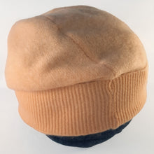 Load image into Gallery viewer, 100% Cashmere Apricot Orange Beanie Hat