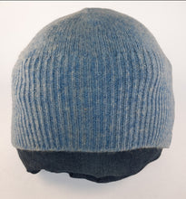 Load image into Gallery viewer, 100% Lambswool Baby Blue Beanie Hat