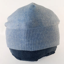 Load image into Gallery viewer, 100% Baby Blue Merino Wool Beanie Hat