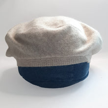 Load image into Gallery viewer, 100% Beige Cashmere Beret Hat