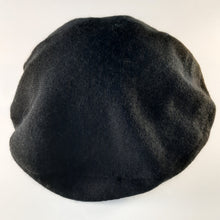 Load image into Gallery viewer, 100% Black Cashmere Beret Hat