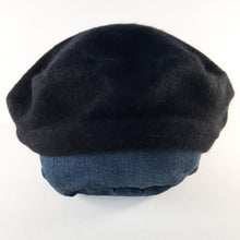 Load image into Gallery viewer, 100% Black Cashmere Beret Hat