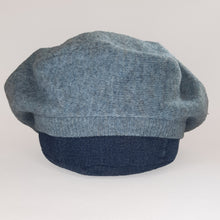 Load image into Gallery viewer, 100% Lambswool Blue Marl Beret