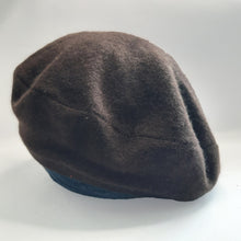 Load image into Gallery viewer, 100% Chocolate Brown Cashmere Beret Hat