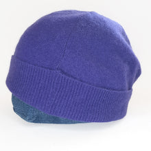 Load image into Gallery viewer, 100% Cashmere Purple Cadbury Beanie Hat