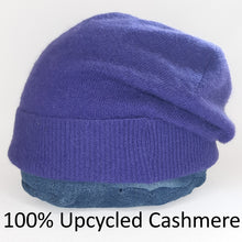 Load image into Gallery viewer, 100% Cadbury Purple Cashmere Slouchie Hat
