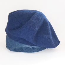 Load image into Gallery viewer, 100% Cashmere and Lambswool Navy Blue Beret Hat