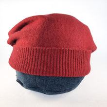 Load image into Gallery viewer, 100% Cherry Red Lambswool Slouchie