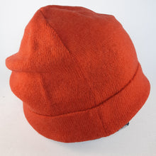 Load image into Gallery viewer, 100% Lambswool Flame Orange Brimless Beanie Hat