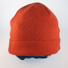 Load image into Gallery viewer, 100% Lambswool Flame Orange Brimless Beanie Hat