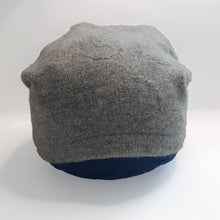 Load image into Gallery viewer, 100% Lambswool Grey Spotty Slouchie Hat
