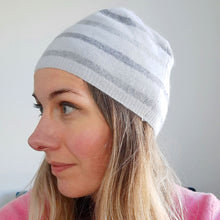Load image into Gallery viewer, 100% Angora and Lambswool Beanie Hat