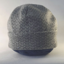 Load image into Gallery viewer, 100% Grey Snowflake Lambswool Beanie Hat
