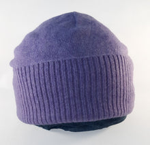 Load image into Gallery viewer, 100% Lilac Purple Cashmere Slouchie Hat