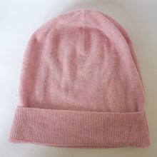 Load image into Gallery viewer, 100% Pale Pink Lambswool Slouchie Hat