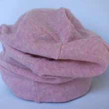 Load image into Gallery viewer, 100% Lambswool Pale Pink Slouchie Hat