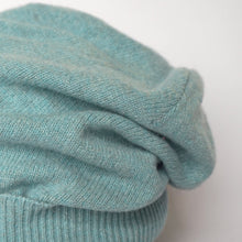 Load image into Gallery viewer, 100% Nile Green Lambswool Slouchie Hat