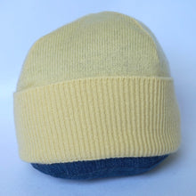 Load image into Gallery viewer, 100% Lambswool Yellow Beanie Hat