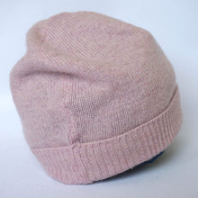 Load image into Gallery viewer, 100% Lambswool Pale Pink Slouchie Hat