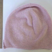 Load image into Gallery viewer, 100% Lambswool Pale Pink Slouchie Hat
