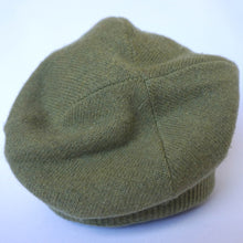 Load image into Gallery viewer, 100% Lambswool Army Green Slouchie Hat