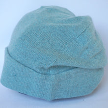 Load image into Gallery viewer, 100% Nile Blue Lambswool Slouchie Hat