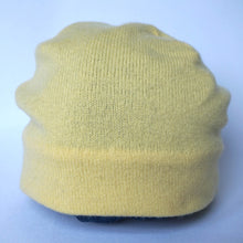 Load image into Gallery viewer, 100% Lambswool Yellow Beanie