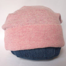 Load image into Gallery viewer, 100% Pale Pink Lambswool Slouchie Hat