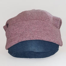 Load image into Gallery viewer, 100% Lambswool Pink Marl Slouchie Hat
