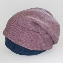 Load image into Gallery viewer, 100% Lambswool Pink Marl Slouchie Hat