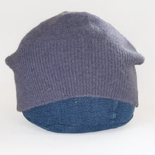 Load image into Gallery viewer, 100% Cashmere Heather Purple Beanie Hat