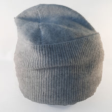 Load image into Gallery viewer, 100% Soft Grey Cashmere Beanie/Slouchie Hat