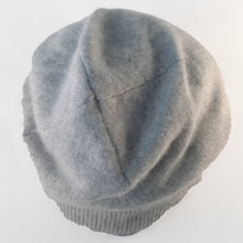 Load image into Gallery viewer, 100% Soft Grey Cashmere Beanie/Slouchie Hat
