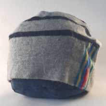 Load image into Gallery viewer, 100% Lambswool and Angora Rainbow Beanie Hat