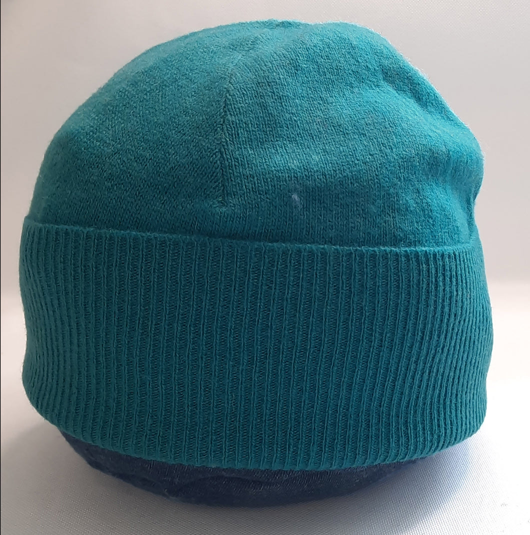 100% Merino Wool Jade Green Beanie Hat