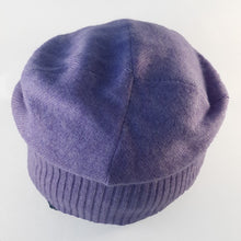 Load image into Gallery viewer, 100% Lilac Purple Cashmere Beanie Hat
