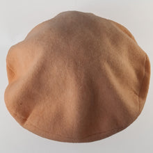 Load image into Gallery viewer, 100% Cashmere Apricot Orange Beret Hat
