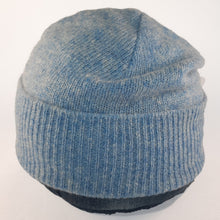 Load image into Gallery viewer, 100% Lambswool Baby Blue Beanie Hat
