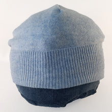 Load image into Gallery viewer, 100% Baby Blue Merino Wool Beanie Hat
