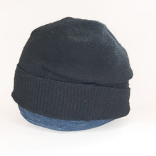 Load image into Gallery viewer, 100% Cashmere Black Beanie Hat
