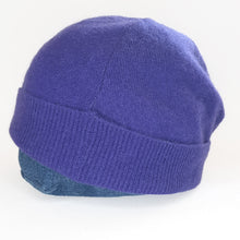 Load image into Gallery viewer, 100% Cashmere Purple Cadbury Beanie Hat
