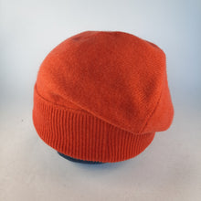 Load image into Gallery viewer, 100% Lambswool Flame Orange Slouchie Hat
