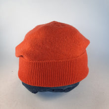 Load image into Gallery viewer, 100% Lambswool Flame Orange Slouchie Hat
