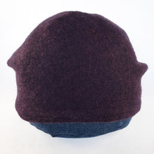 Load image into Gallery viewer, 100% Purple Grape Merino Wool Beanie Hat
