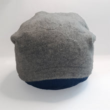 Load image into Gallery viewer, 100% Lambswool Grey Spotty Slouchie Hat
