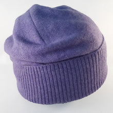 Load image into Gallery viewer, 100% Lilac Purple Cashmere Slouchie Hat
